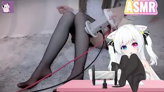 专属视频-ASMR 黑丝摩擦 喘息 舔耳朵 Stocking Scratching & Ear Eating & Sniffing Neko Girlfriend 3Dio 【Noyeon VTuber】